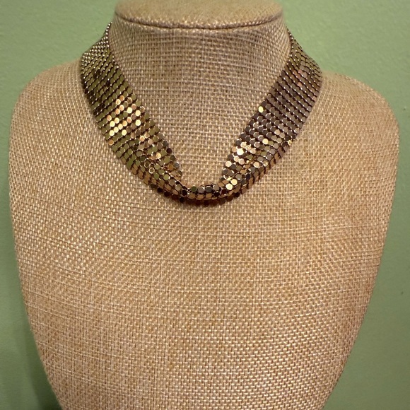 American Eagle Gold Mesh Chain Necklace - Picture 1 of 4